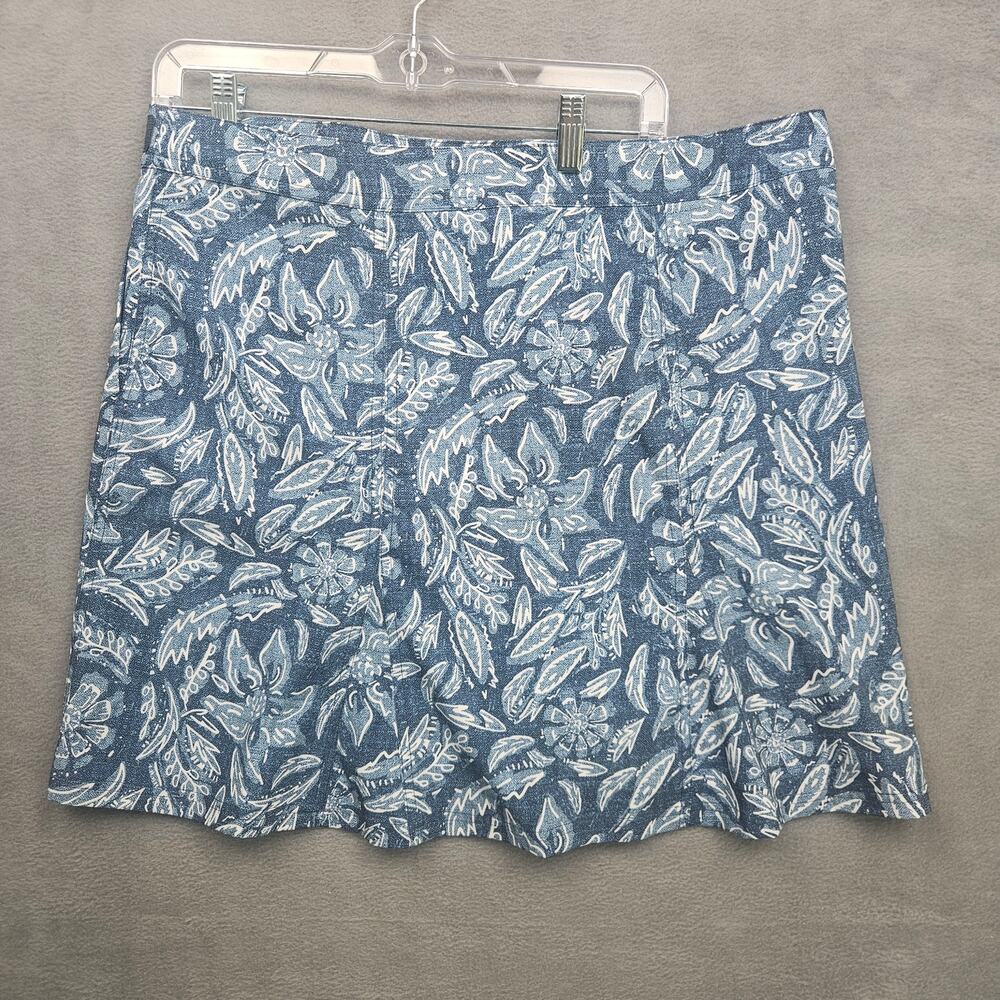 Rip Skirt Hawaii Women Wrap Skirt  Floral Beach Pockets Rustica Denim Size Large - Picture 2 of 9